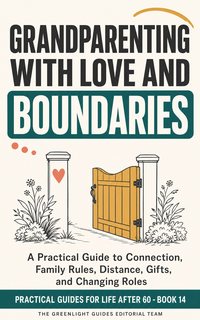 Grandparenting with Love and Boundaries — A grandparent and grandchild cooking or building something together while the parent remains part of the respectful family circle.