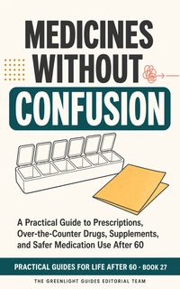 Medicines Without Confusion — An older adult and pharmacist reviewing a complete medication list beside a simple pill organizer, showing partnership and clarity.
